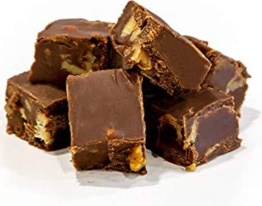 Chocolate fudge with walnuts